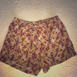 Paisley printed shorts